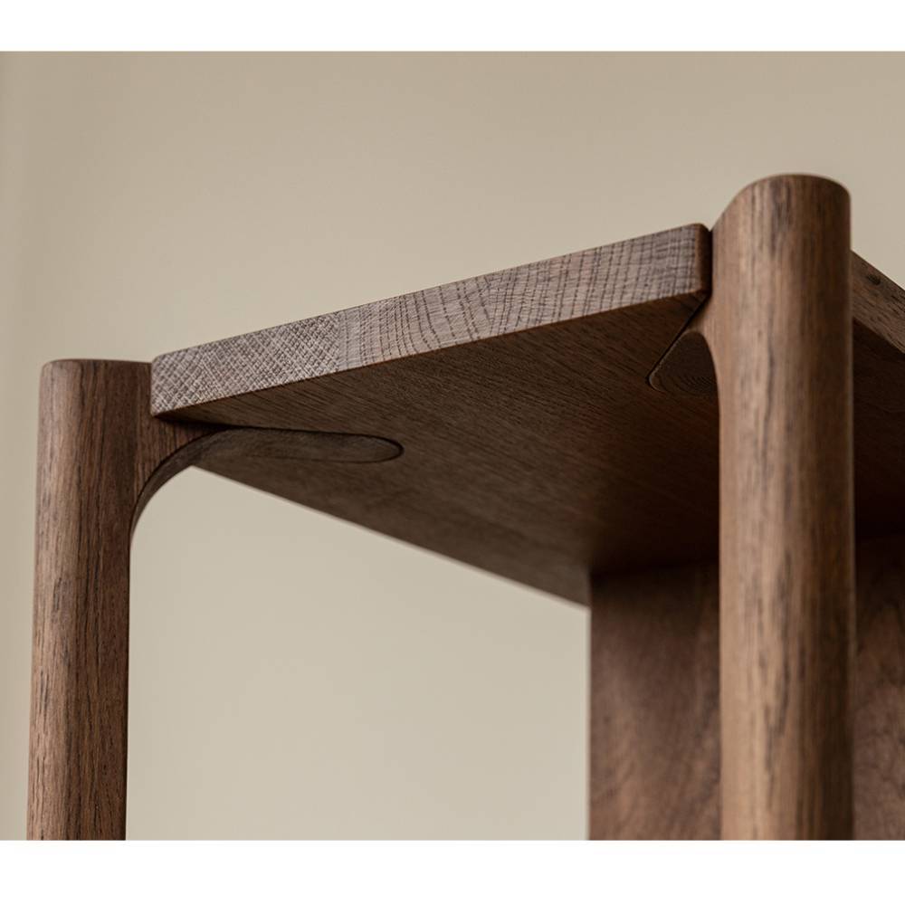 Massivholzregal Sona in Eiche Tabacco 100 cm breit