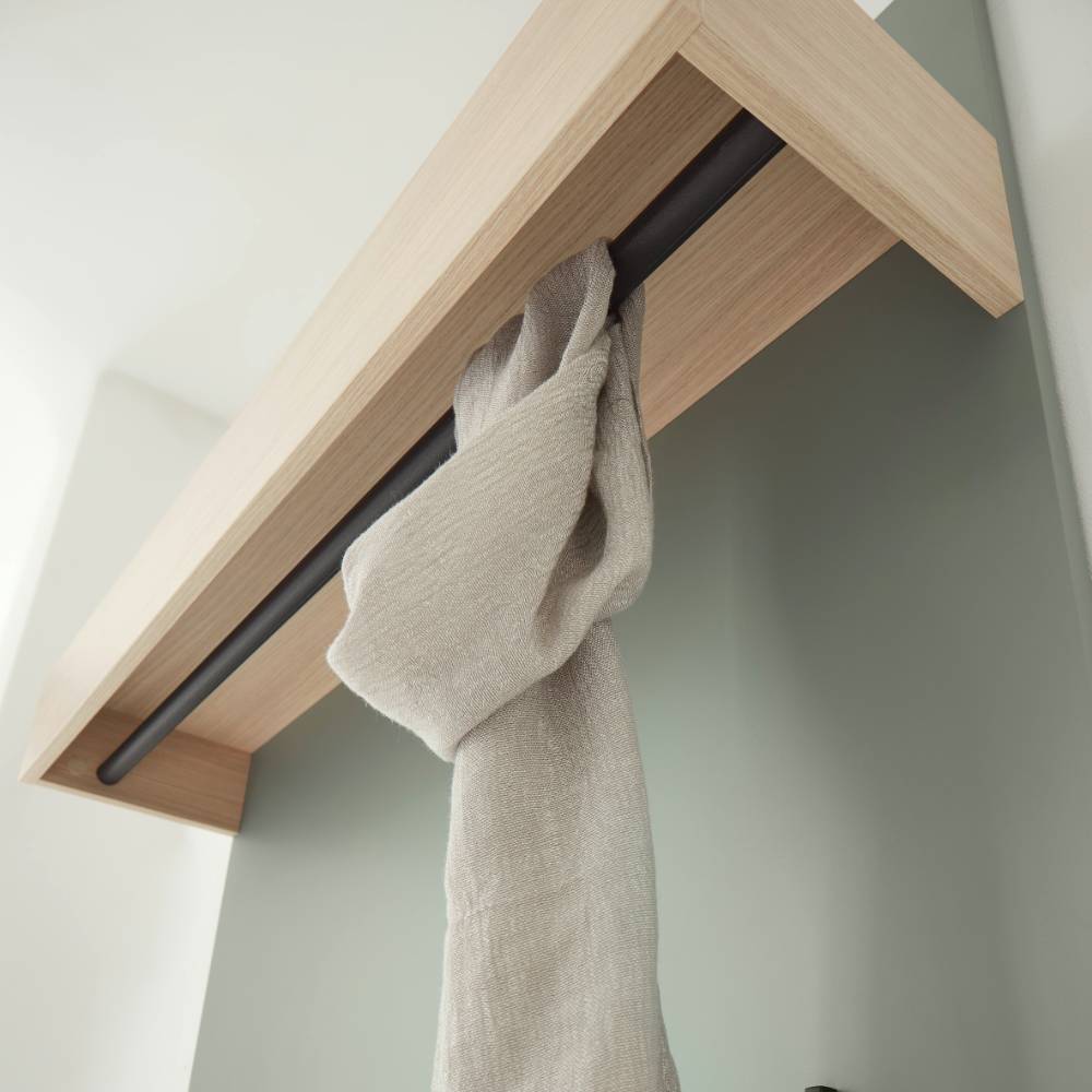 Garderobenset Ulfava in Graugrün und Eichefarben (fünfteilig)