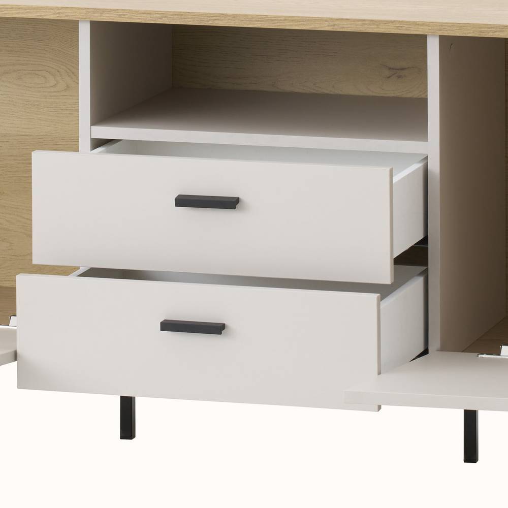 TV Lowboard Zimena 195 cm breit mit einem offenen Fach