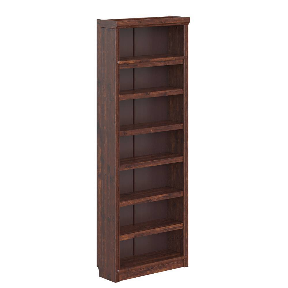Wohnzimmer Regal Naguera 220 cm hoch mit sechs Einlegeböden