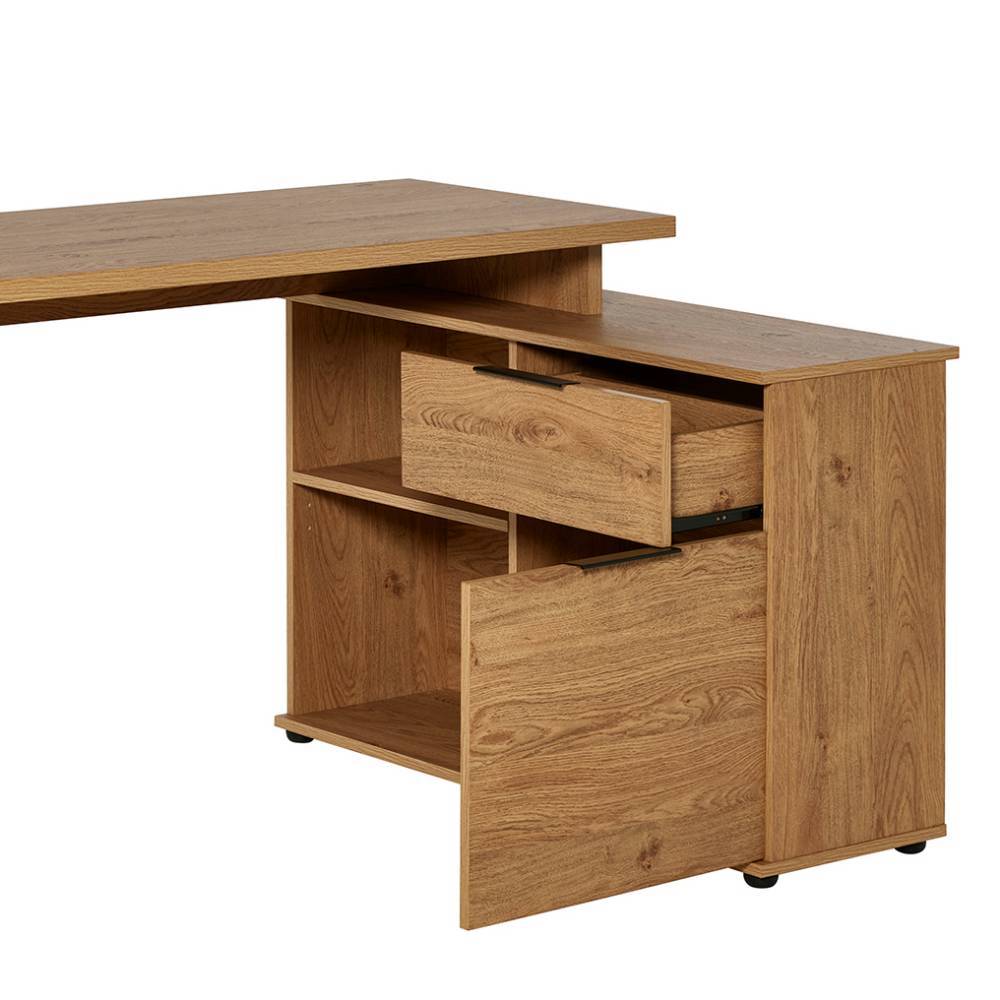 Schreibtisch Susi in Eichefarben 140 cm breit