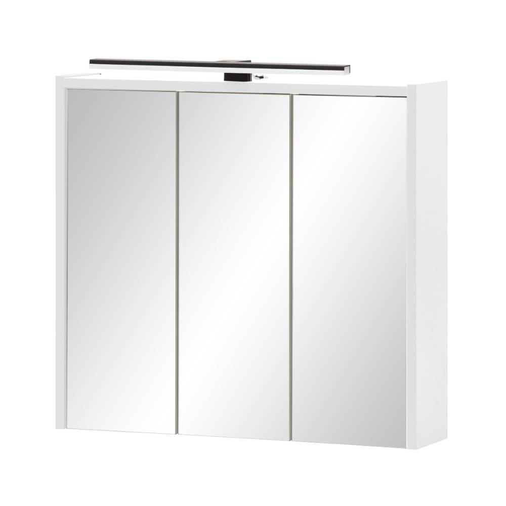 Badezimmerspiegelschrank Alisa in Weiß matt 65 cm breit