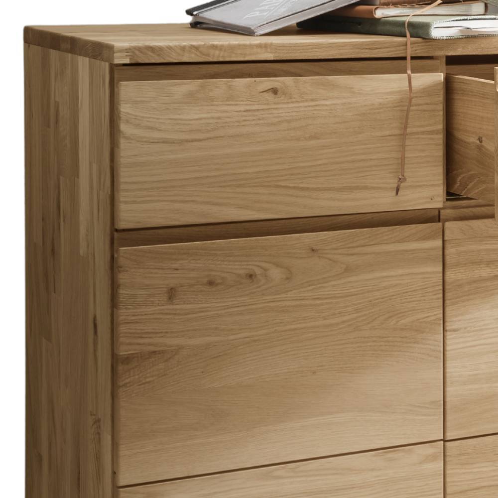 Kommode Massivholz Janian in modernem Design 135 cm breit