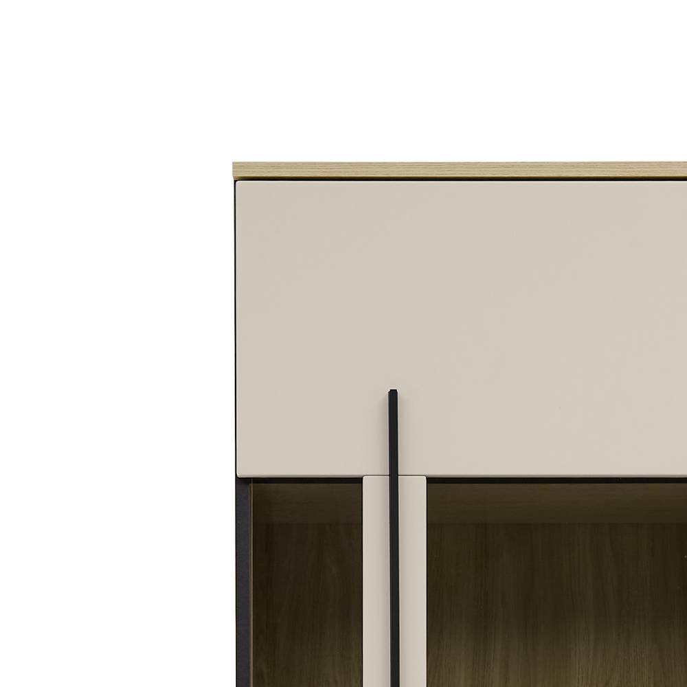 Vitrinenschrank Helina 200 cm hoch in modernem Design