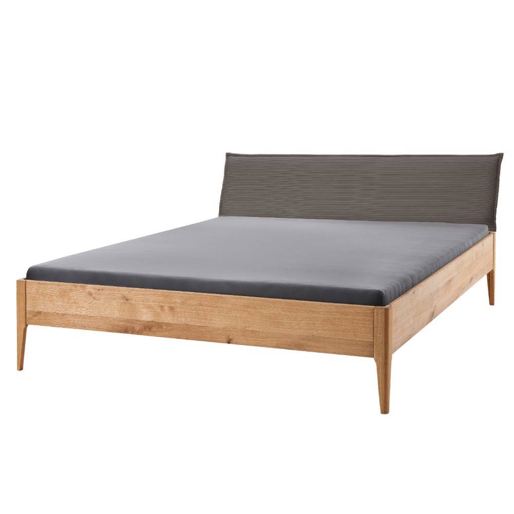 Holzbett Endana aus Wildeiche Massivholz in modernem Design