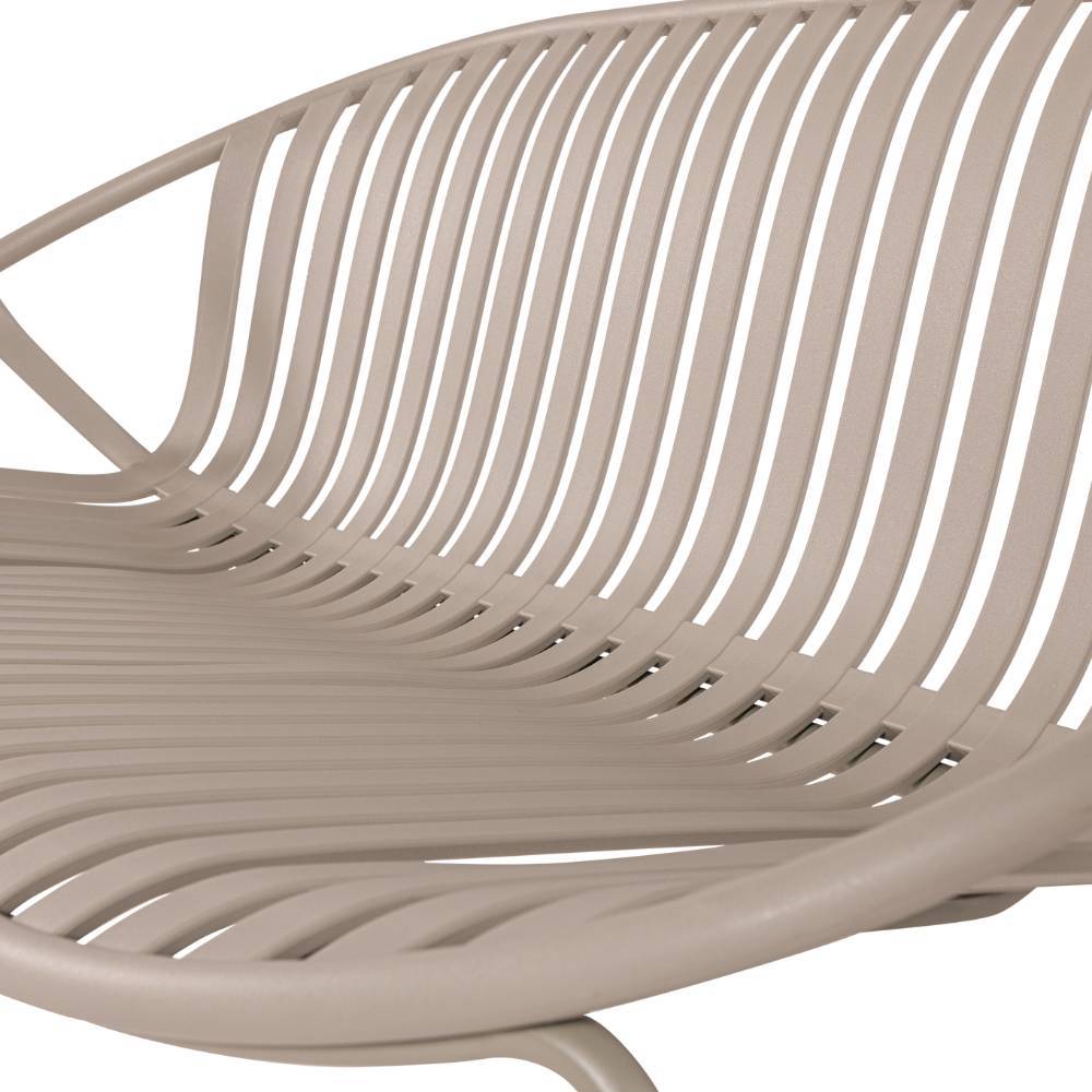 Garten Sitzbank Choreti aus Kunststoff & Metall in modernem Design