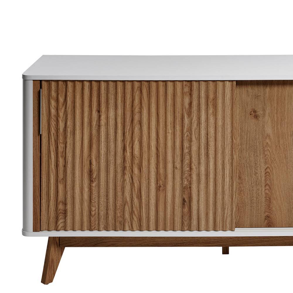 Sideboard Conle mit 2 Schiebetüren im Retrostil