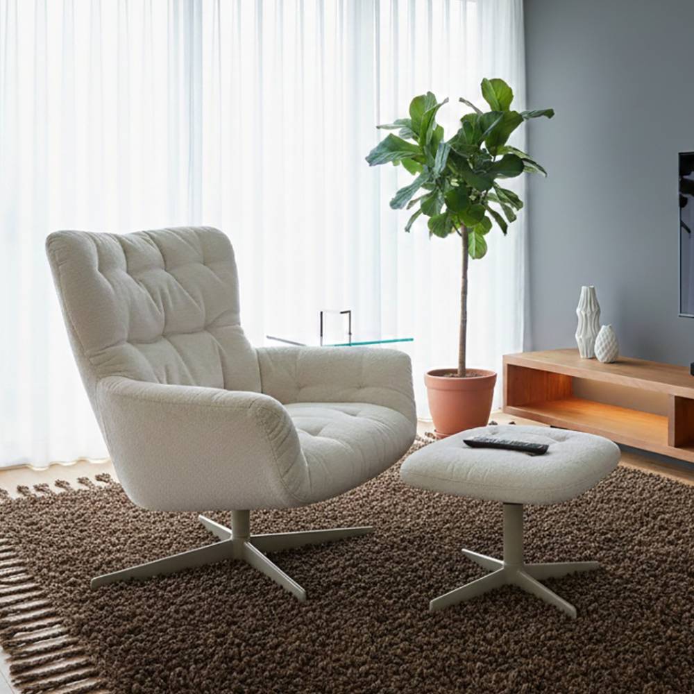 Relaxsessel Jet mit Fußhocker drehbar (zweiteilig)