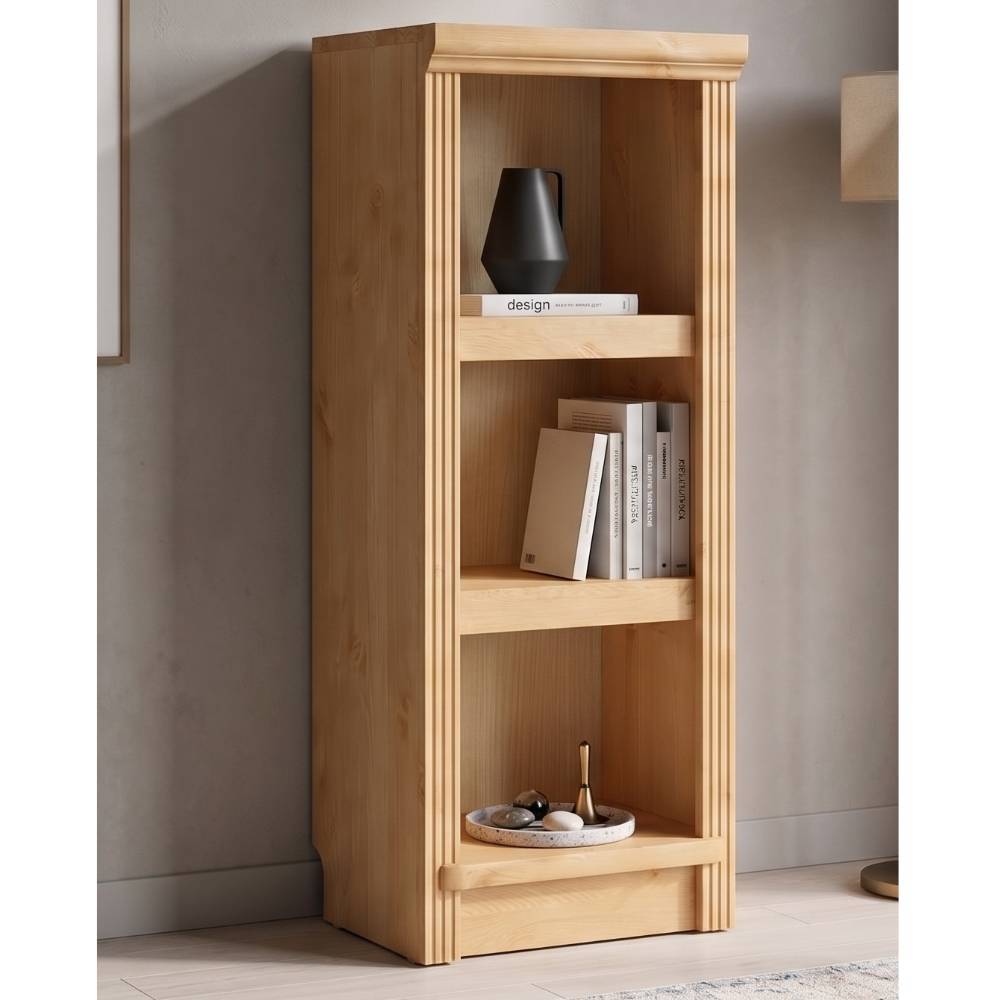 Buchregal Claros aus Kiefer Massivholz im Landhausstil