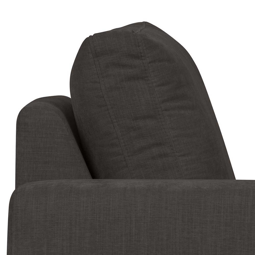 Modul Sofa Lehne links Trois in Anthrazit 115 cm breit