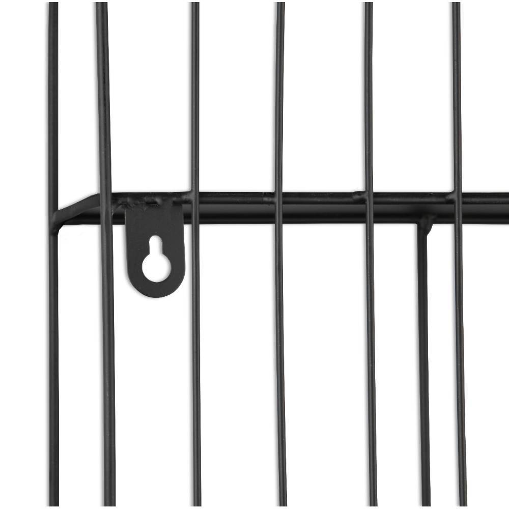 Wandregal Yalisa in Rundbogen Form aus Metall