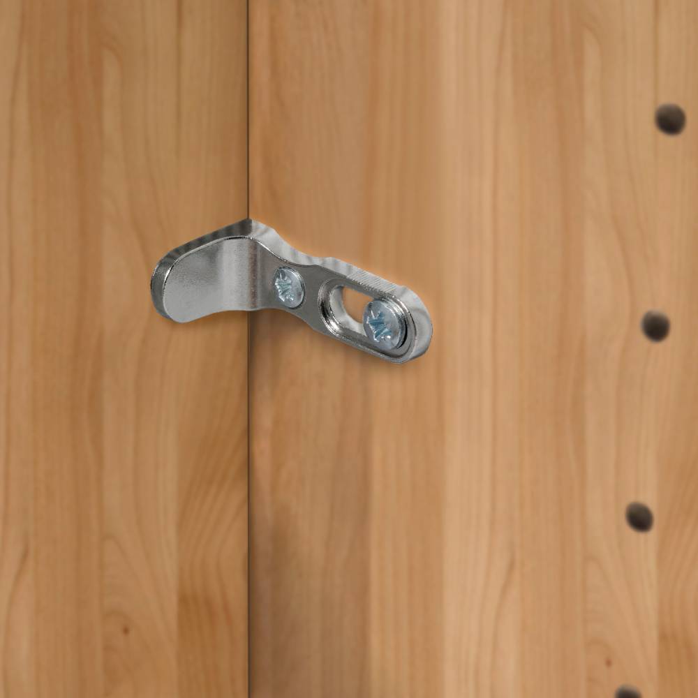 Drehtürenkleiderschrank modern Merkur in Eiche Bianco und Dunkelbraun