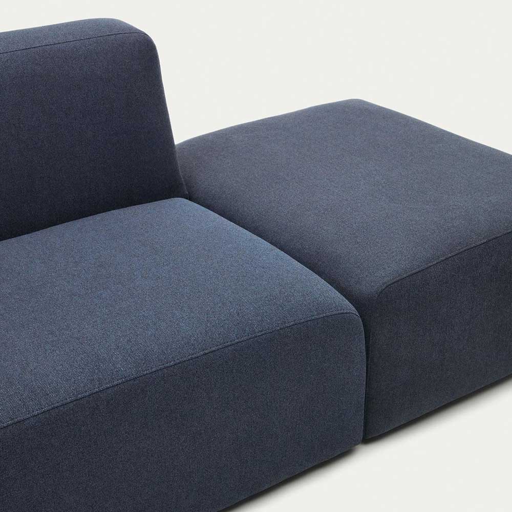Modul Couch Badryca in Dunkelblau mit einer Armlehne | Pharao24