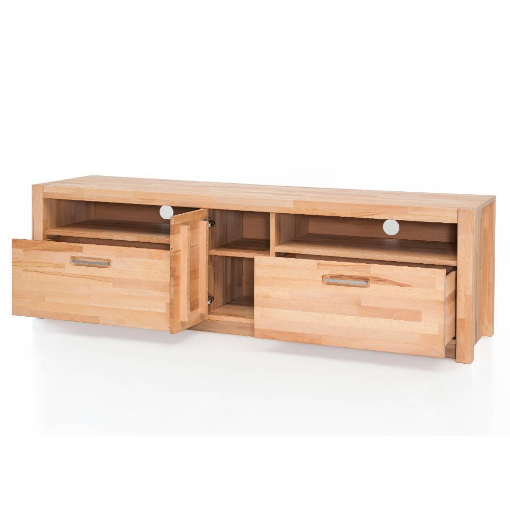 Fernsehlowboard Jameson aus Kernbuche Massivholz 185 cm breit