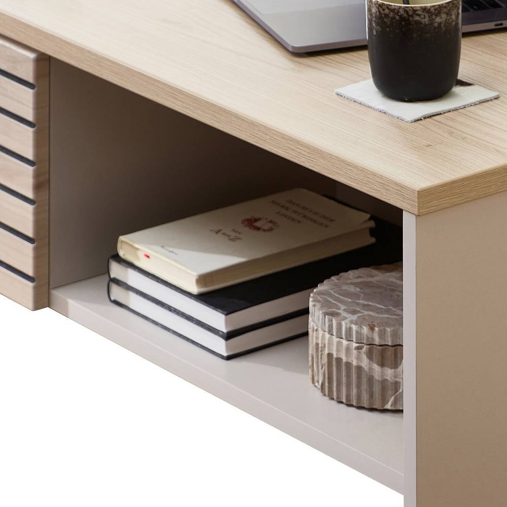 Couchtisch Jasefiana mit Wangen Gestell 110 cm breit