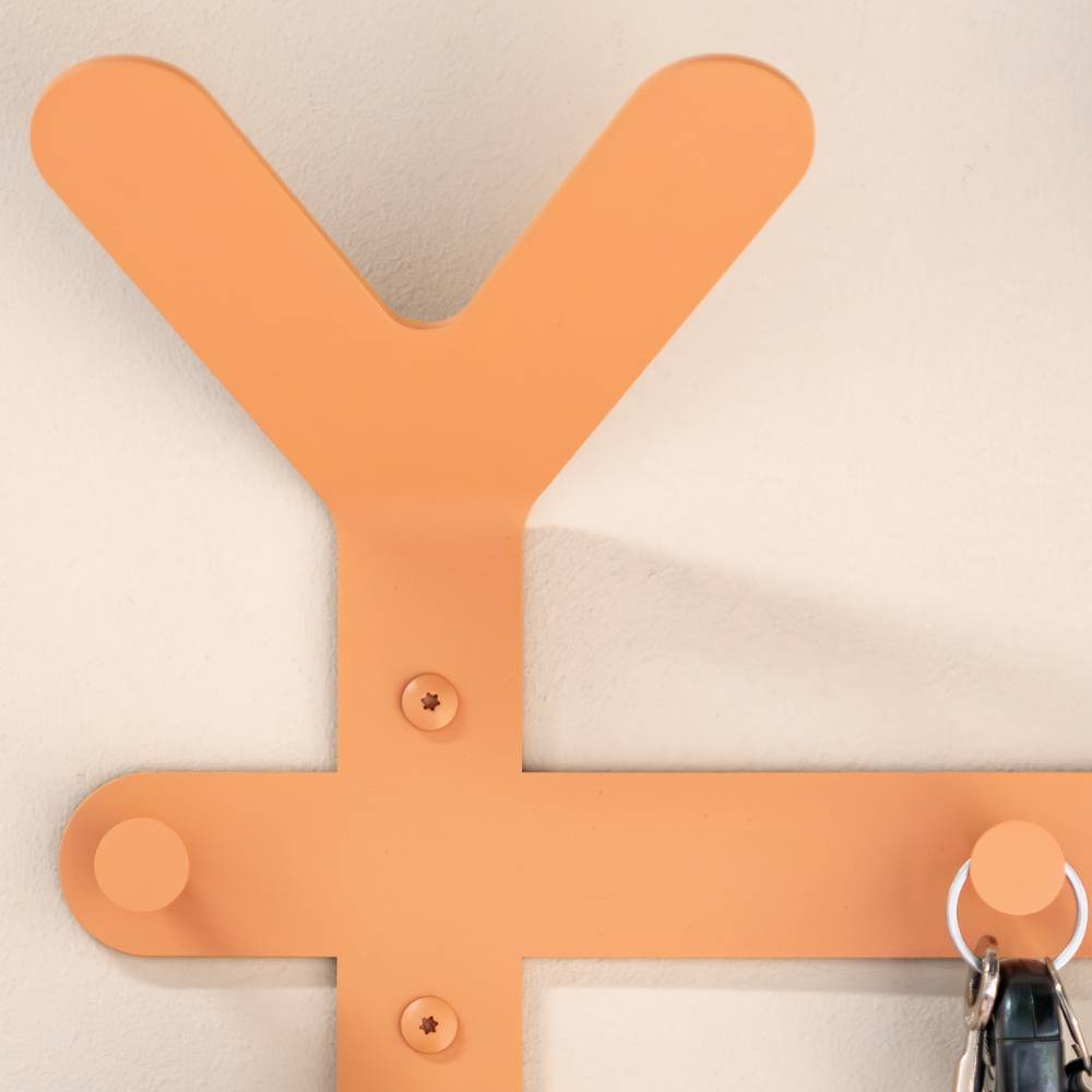 Wandgarderobenleiste Ryus mit 13 Kleiderhaken 66 cm breit