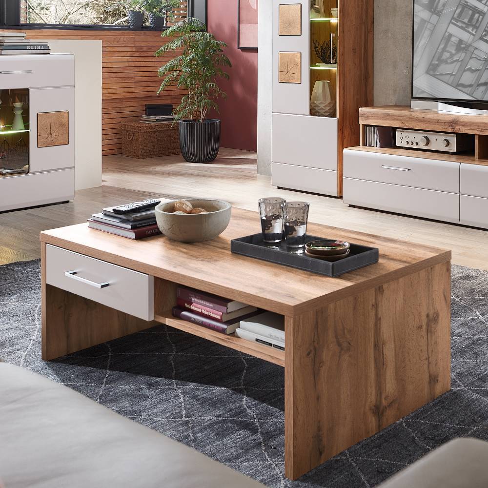 Couchtisch Zandravo in modernem Design mit Wangen Gestell