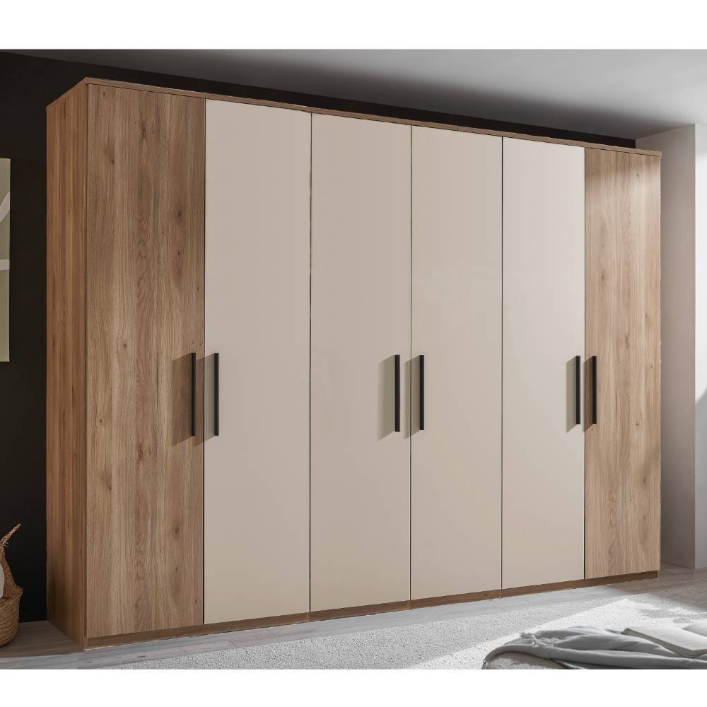 Komplettschlafzimmer Mero in modernem Design mit LED Beleuchtung (vierteilig)