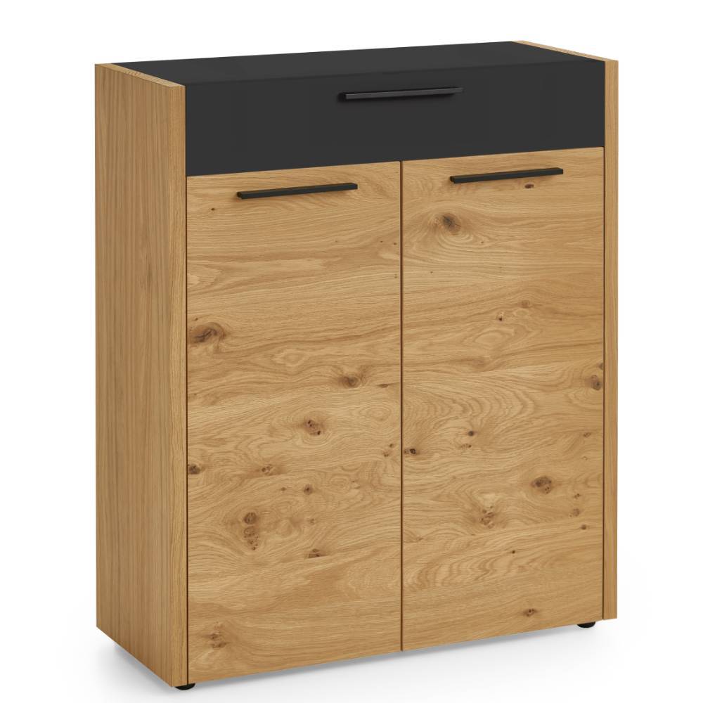 Garderobenschuhschrank Damiette mit einer Schublade 103 cm hoch