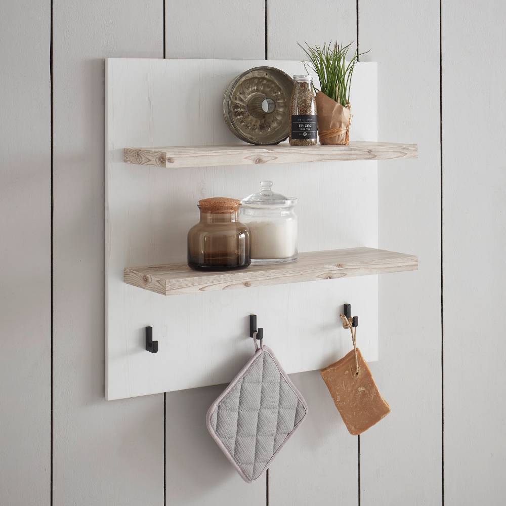 Landhausküche Flurencina in Weiß 192 cm breit (vierteilig)