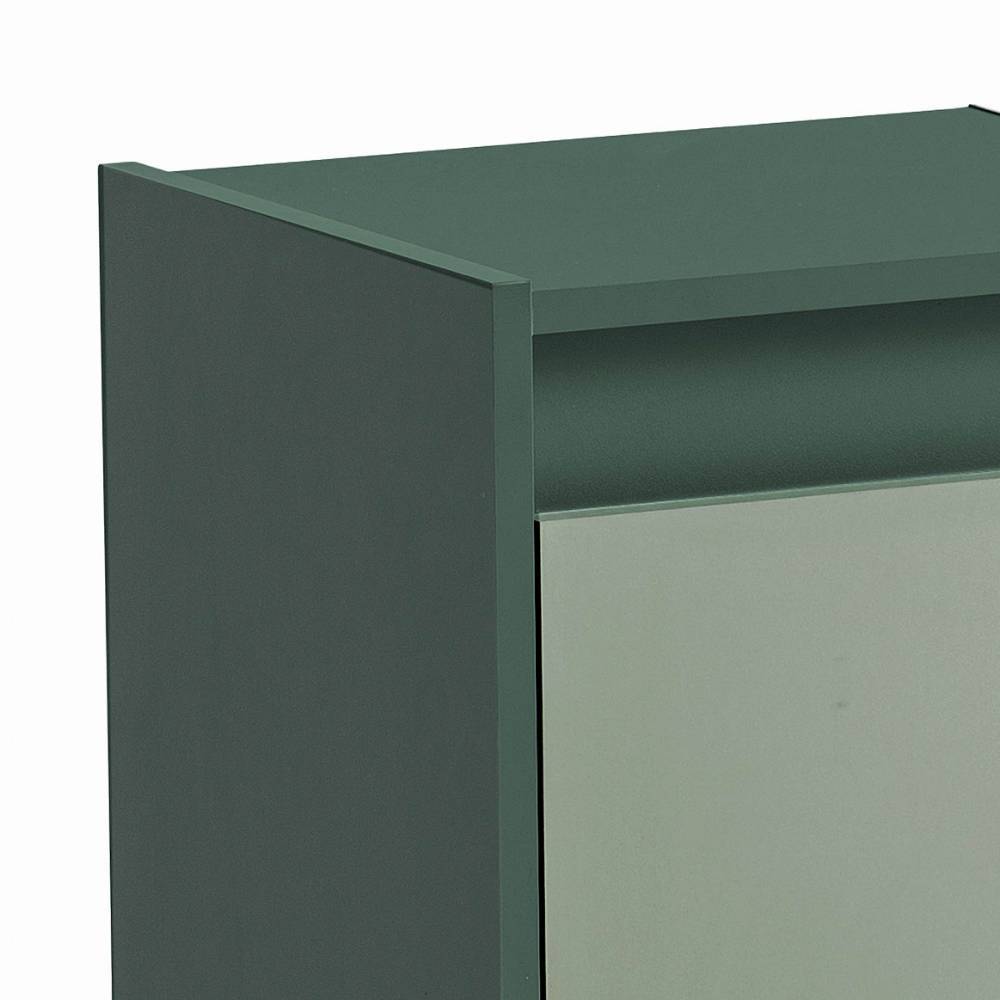 Waschtischunterschrank Yochana in Dunkelgrün und Graugrün