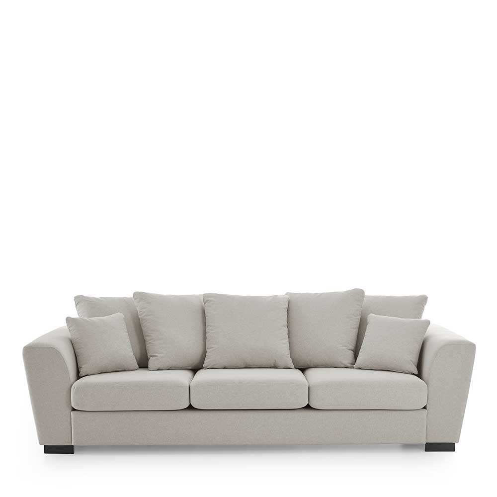Couch in Beige Santjana mit Armlehnen in modernem Design
