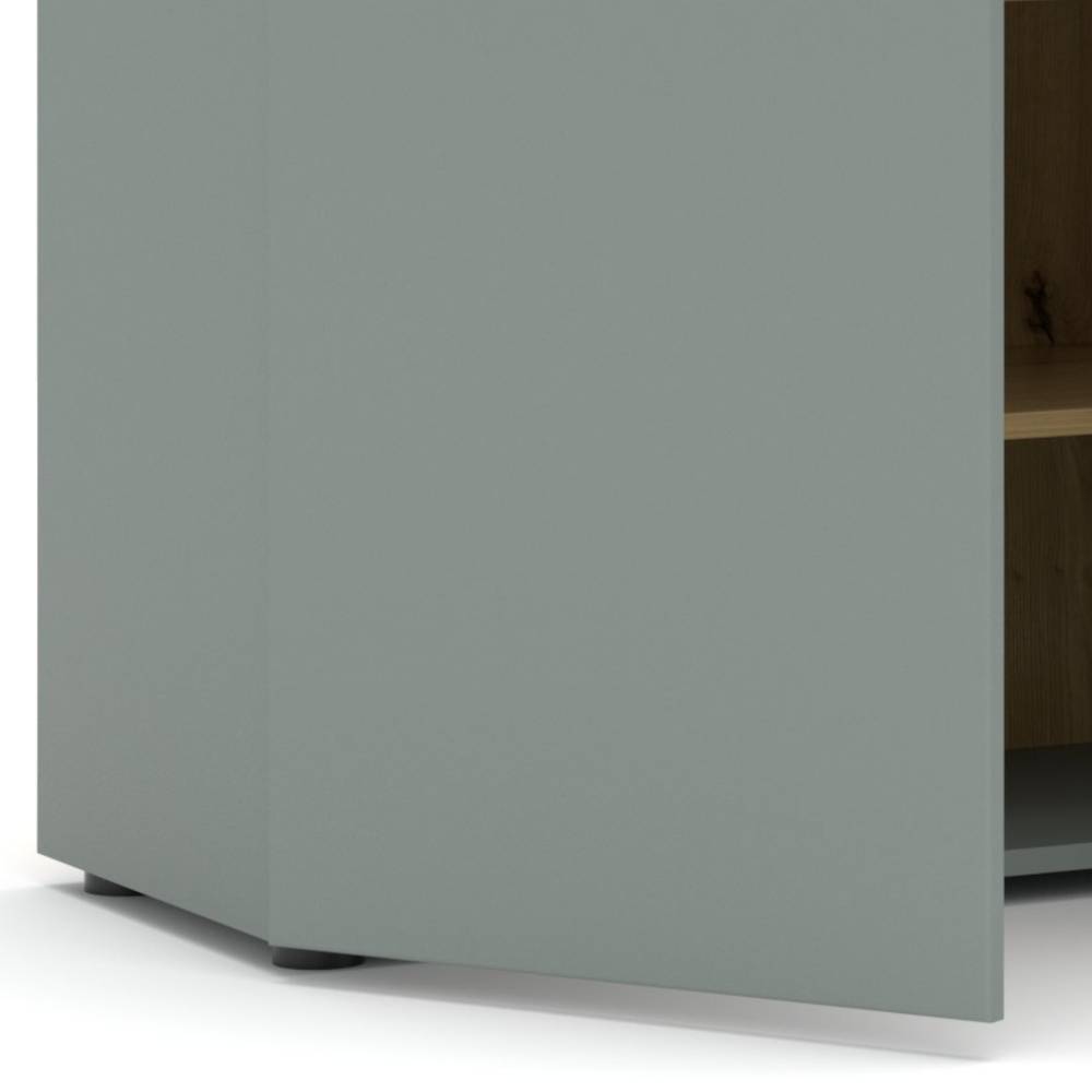 Sideboard modern Sua in Graugrün 150 cm breit