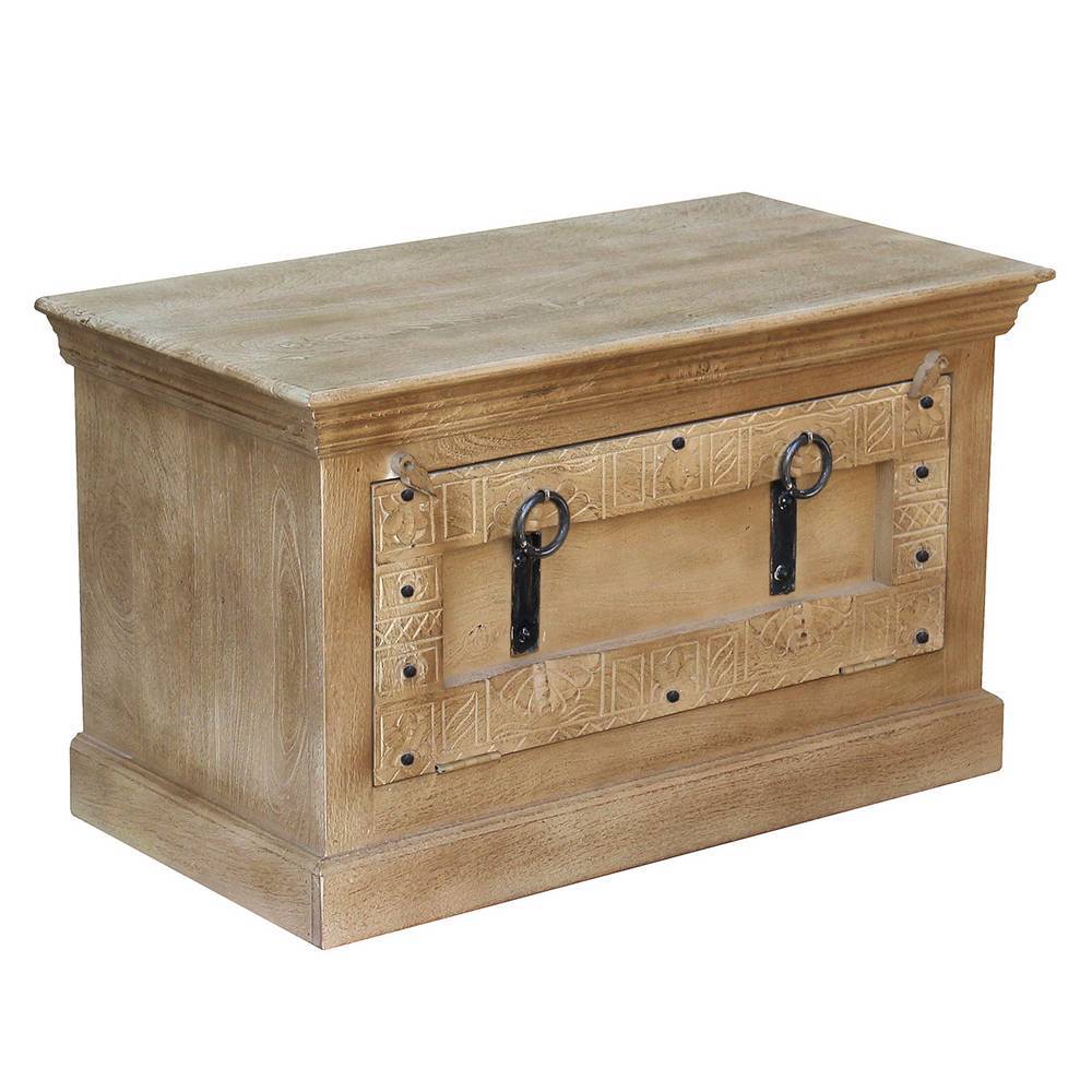 Garderoben Set Emilio in Holz Grey Wash im Shabby Chic Stil (dreiteilig)