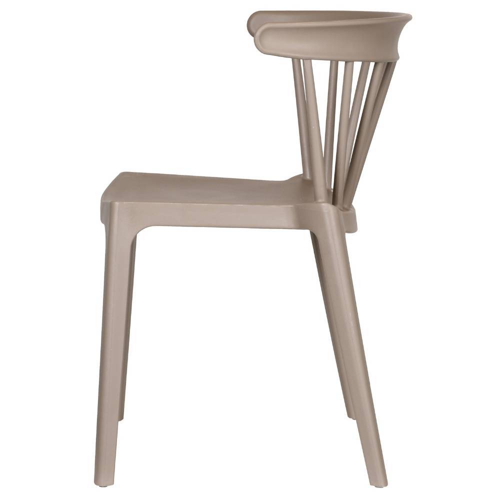 Balkonstuhl Grande in Taupe aus Polypropylen (2er Set)