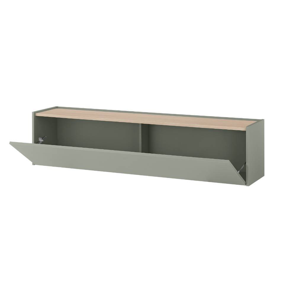 Wandschrank Ulfava in Graugrün mit Klappe