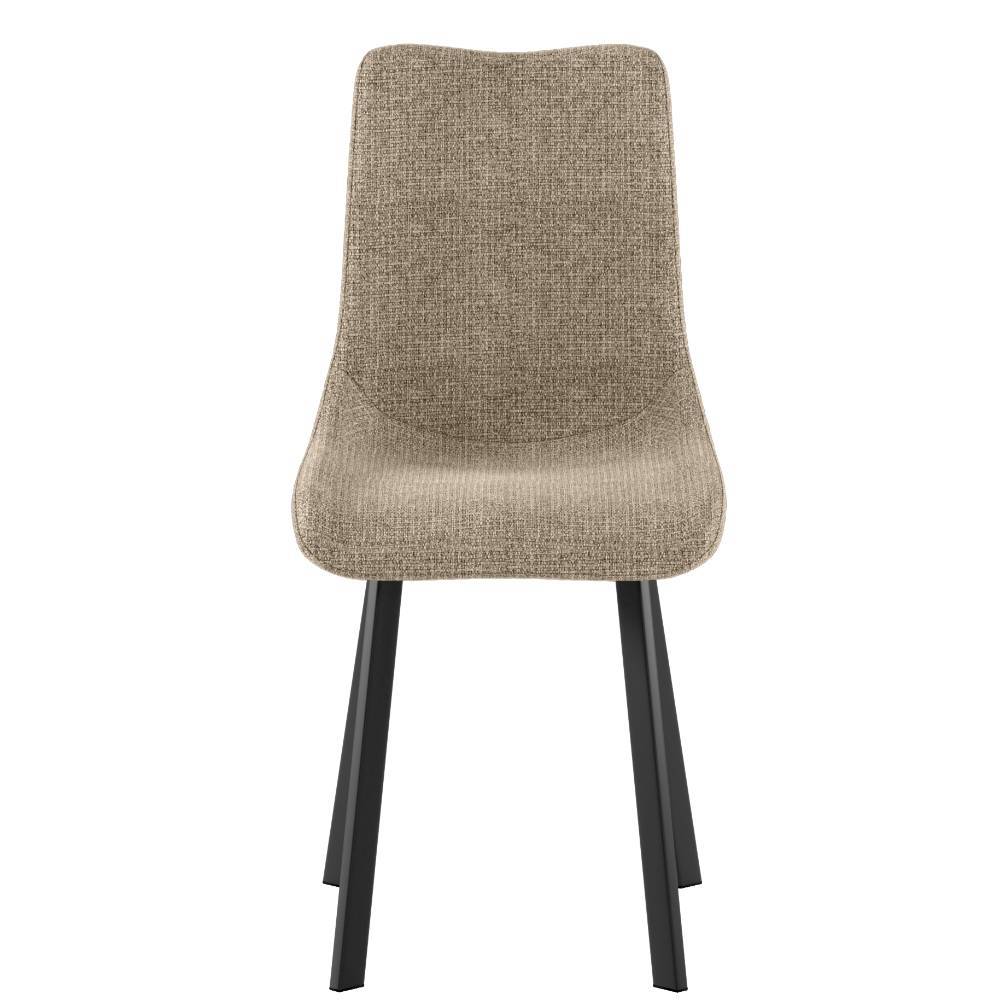 Esszimmerstuhl Bosparin in Beige aus Strukturstoff (4er Set)
