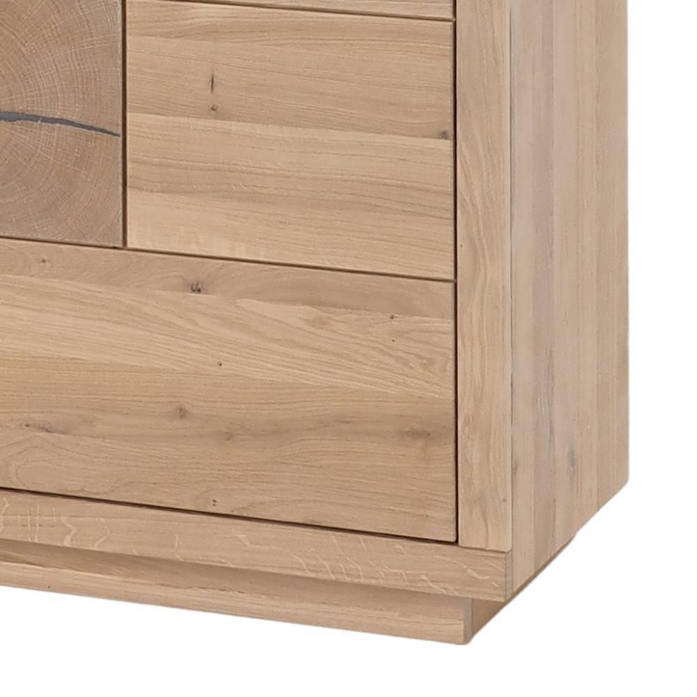 Vitrinenschrank Artjes in Eiche Bianco geölt