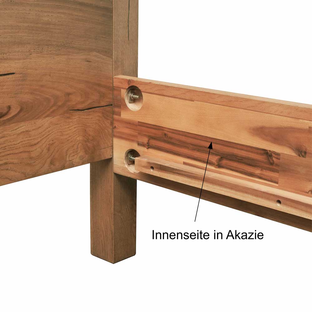 Himmelbett Amigo in Sumpfeichefarben