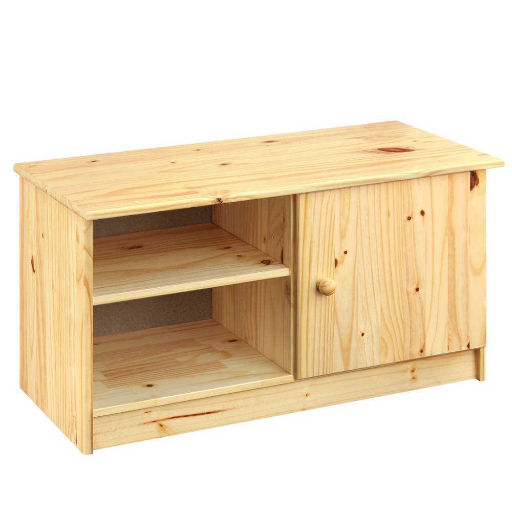 TV Lowboard Tine mit Drehtür und zwei offenen Fächern
