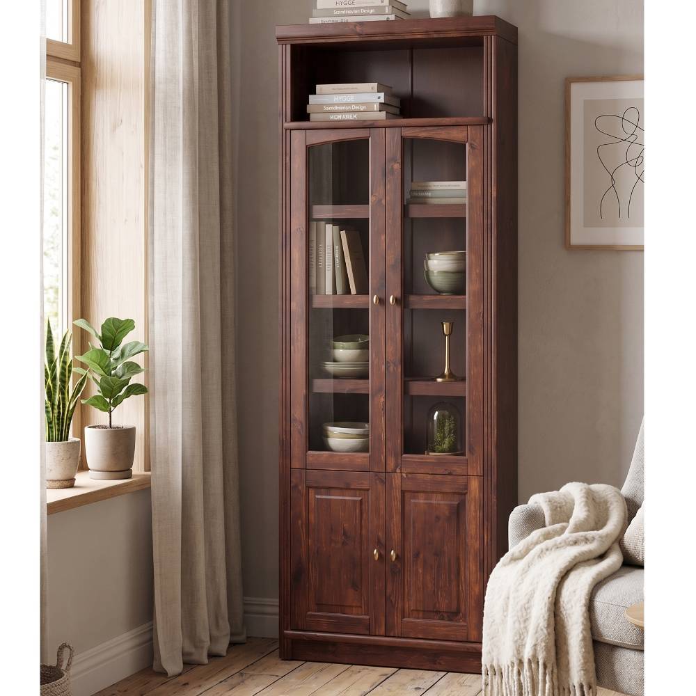 Bücherschrank Naguera aus Kiefer Massivholz im Landhausstil