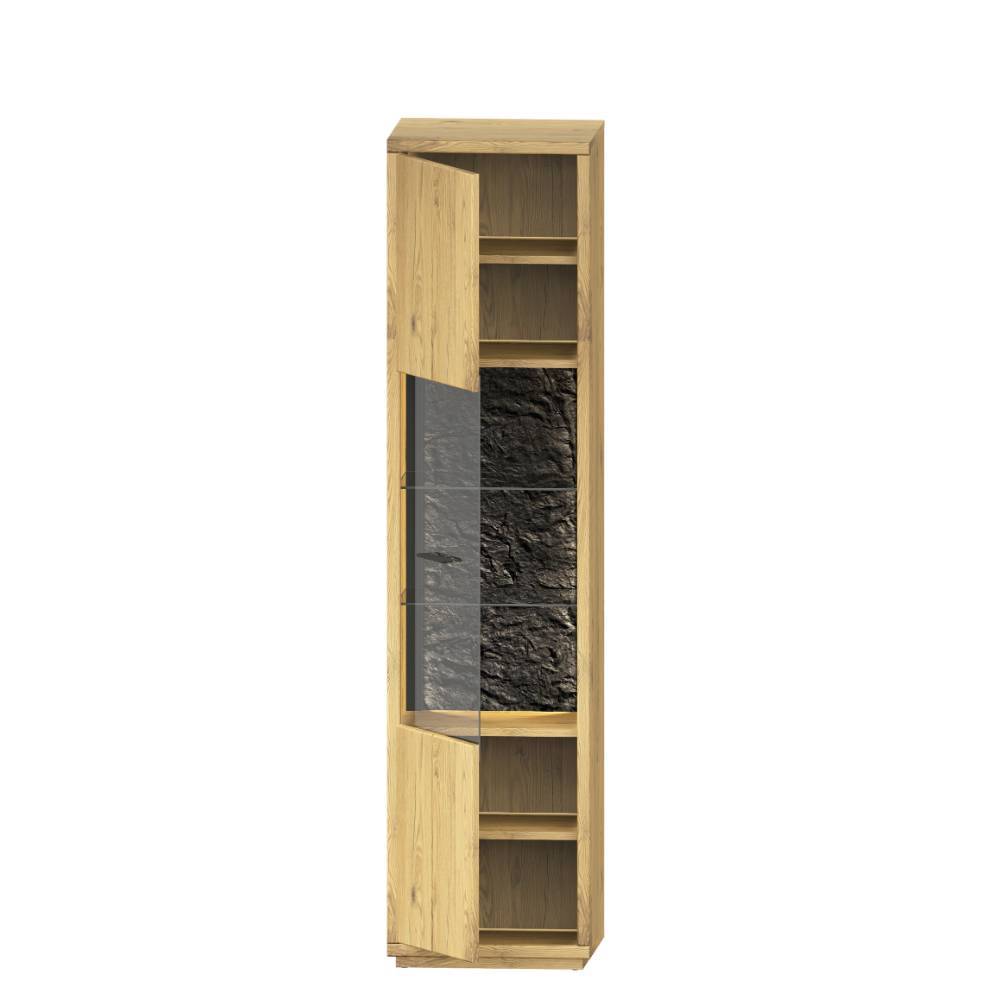 Standvitrine Ostoro mit zwei Glasböden 50 cm breit