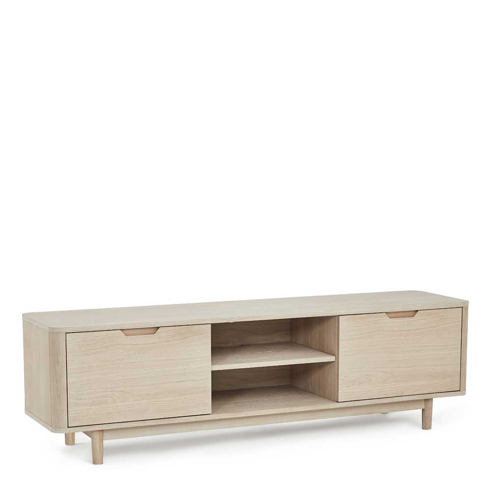 Fernseh Unterschrank Praguera im Skandi Design mit Türen