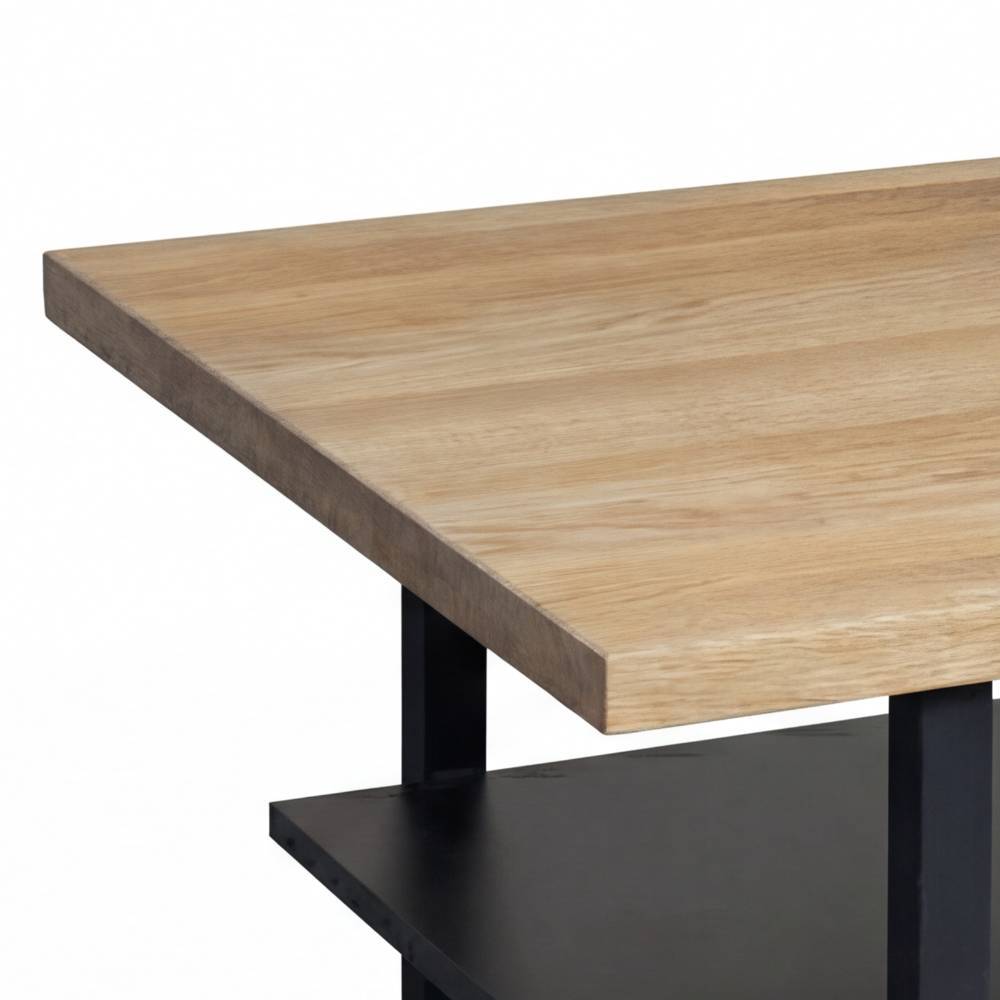 Couchtisch Laviella in Schwarz und Eichefarben