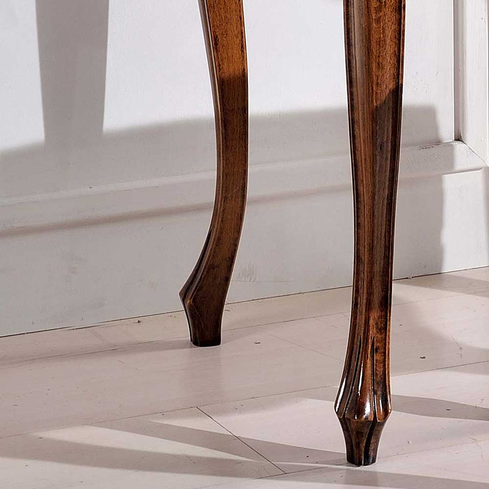 Schminktisch Casamarina im Barock Design in Nussbaumfarben