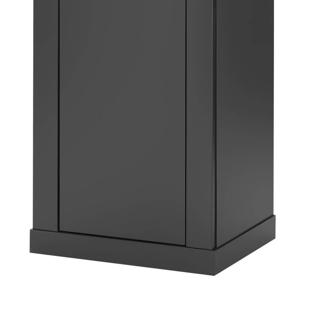 Vitrine Enjta in Schwarz matt 202 cm hoch