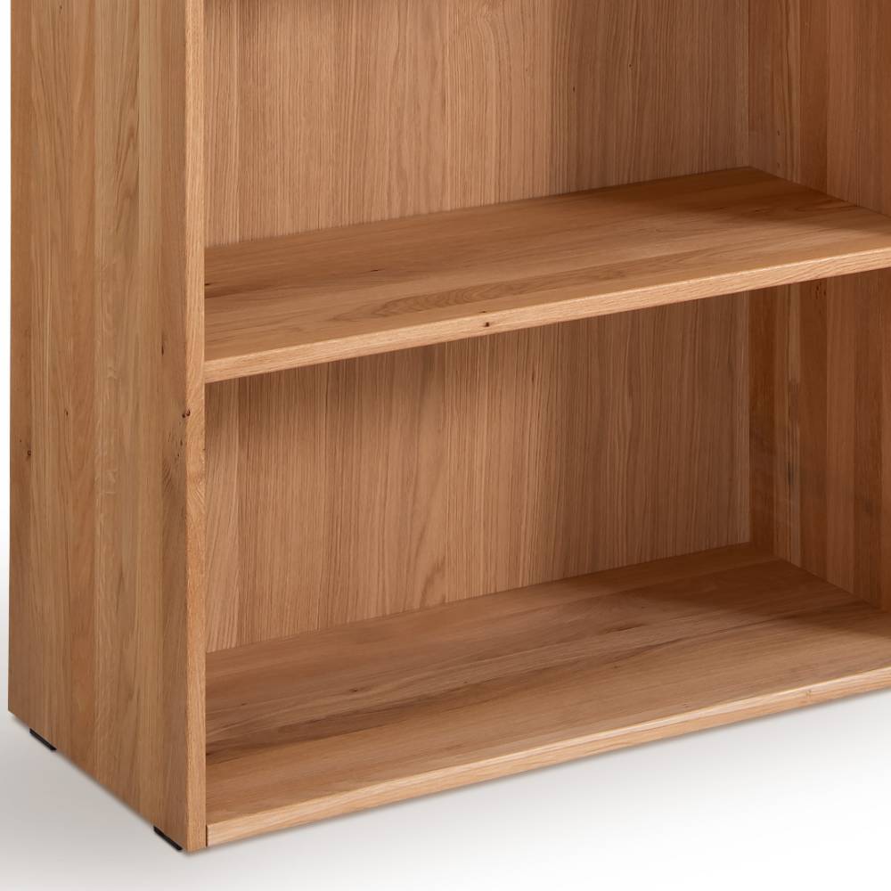 Ordnerregal Samluca 194 cm hoch aus Eiche Massivholz