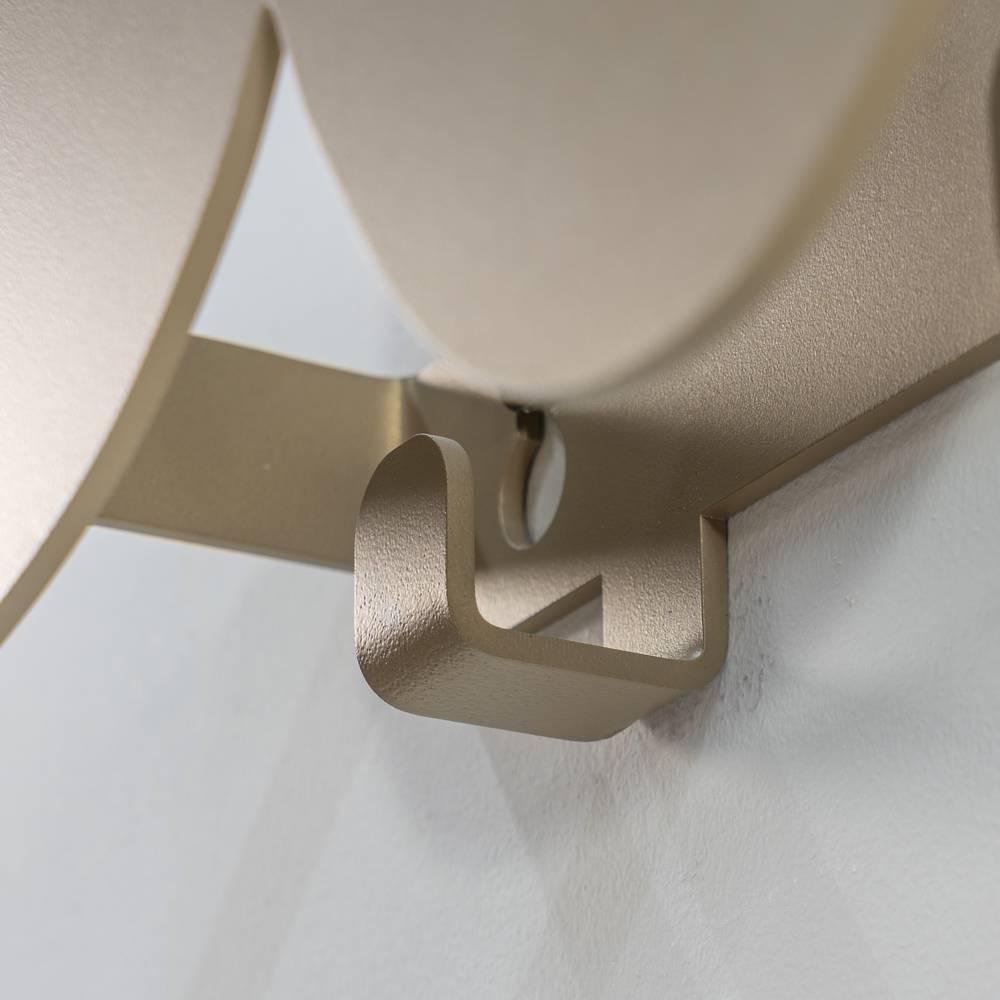 Wandgarderobenleiste Whites in modernem Design mit 7 Kleiderhaken