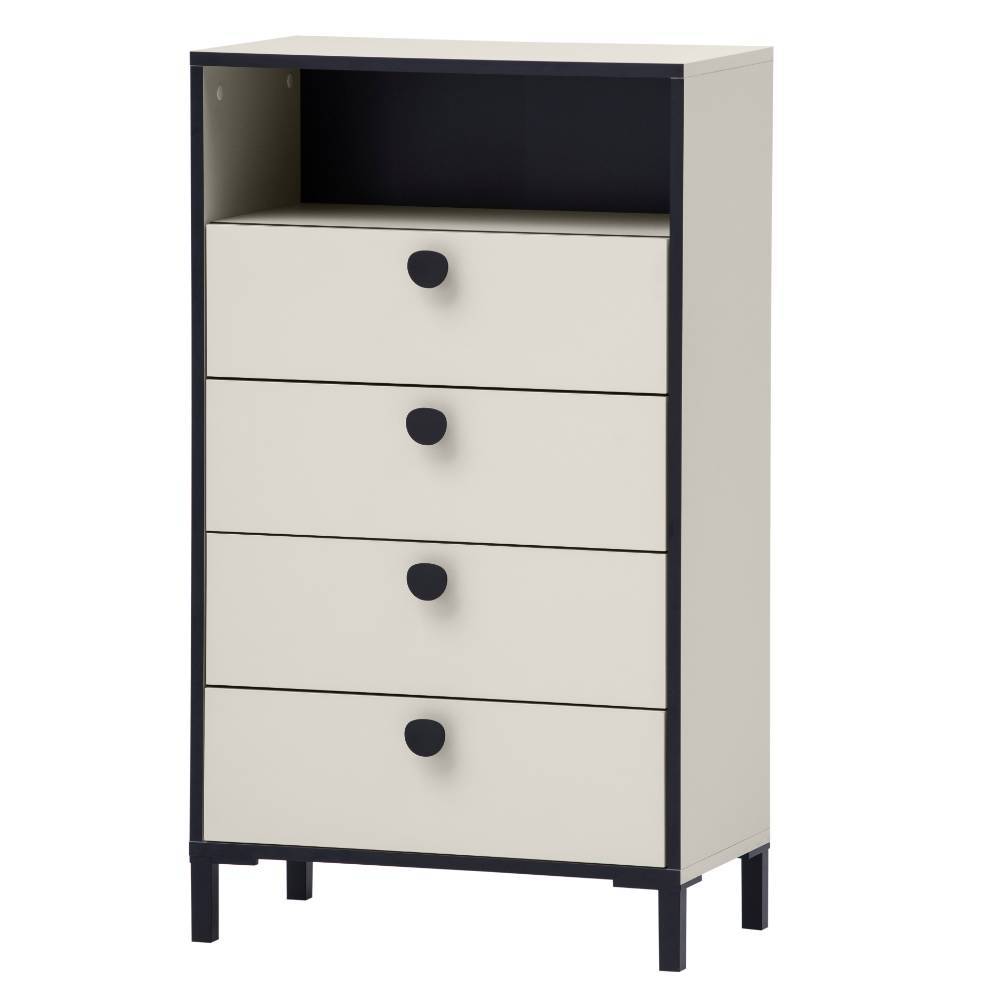 Kommode Isabelona mit vier Schubladen 104 cm hoch