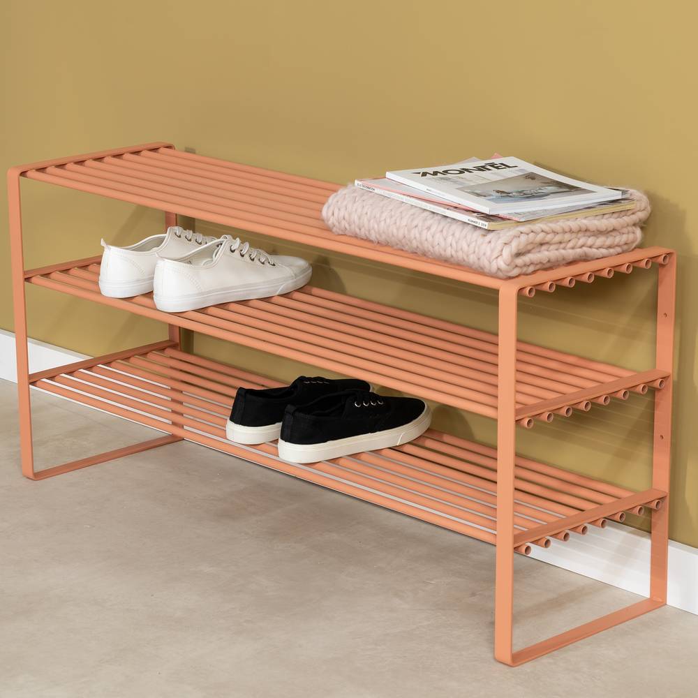 Schuhregal Virabella in Terracotta pulverbeschichtet