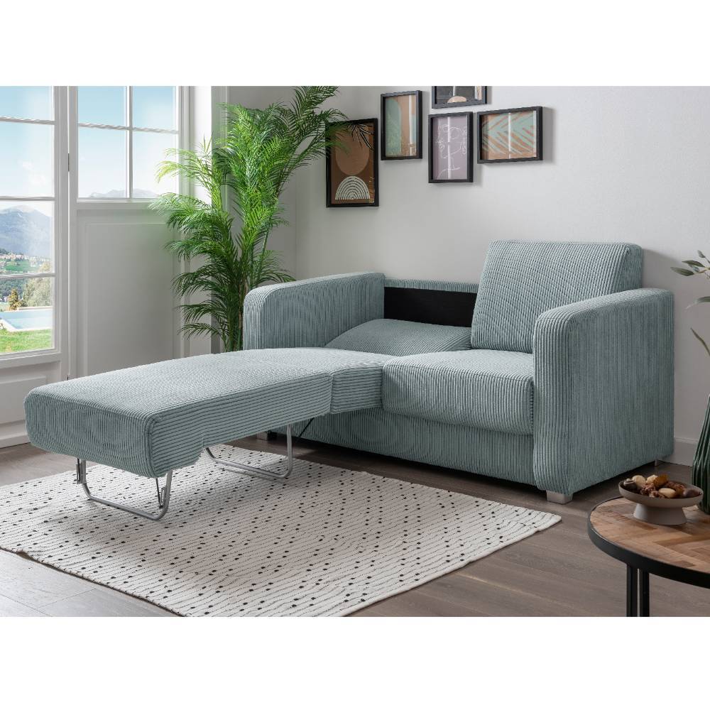 Schlafsofa Focsani aus Cord mit Federkern