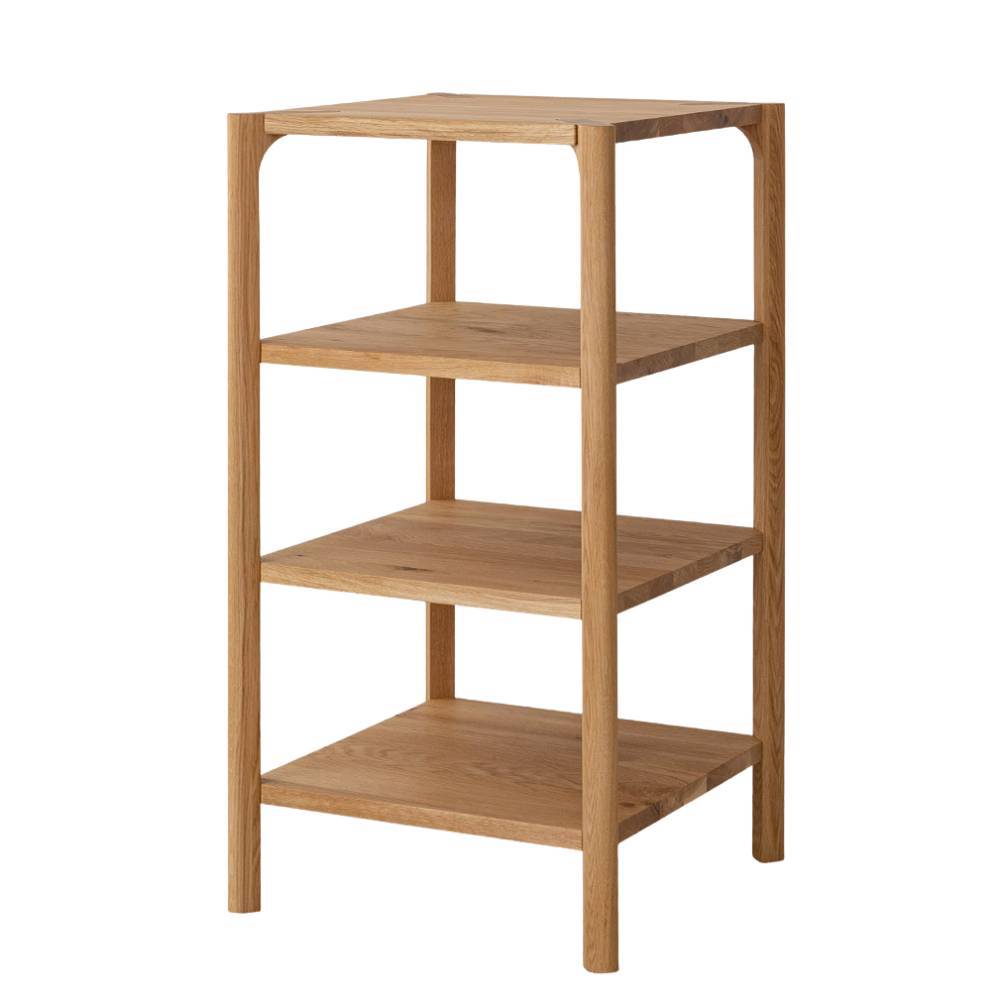 Massivholzregal Gravura aus Eiche Massivholz 80 cm hoch