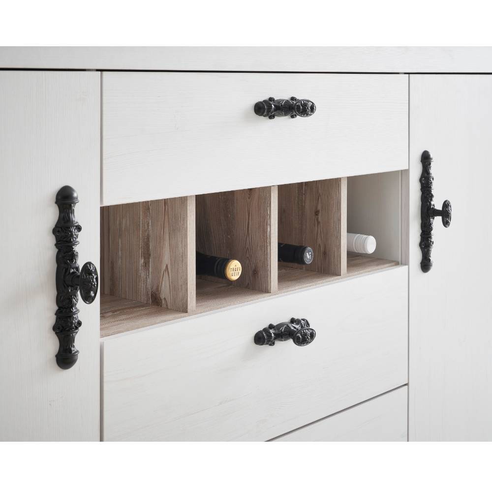 Küchenschrank Flurencina im Landhausstil 202 cm breit