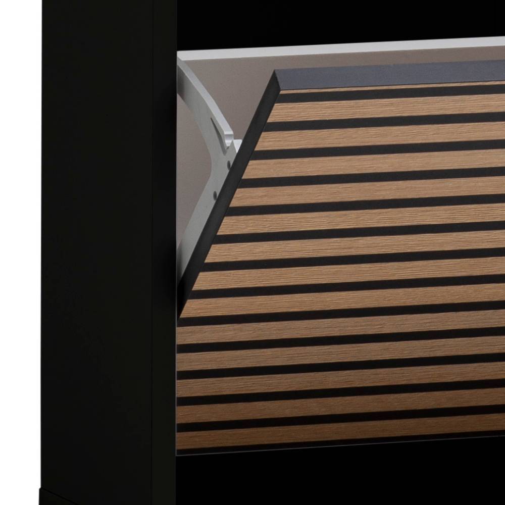 Schuhklappenschrank Enija 20 cm tief mit drei Schuhwalzen