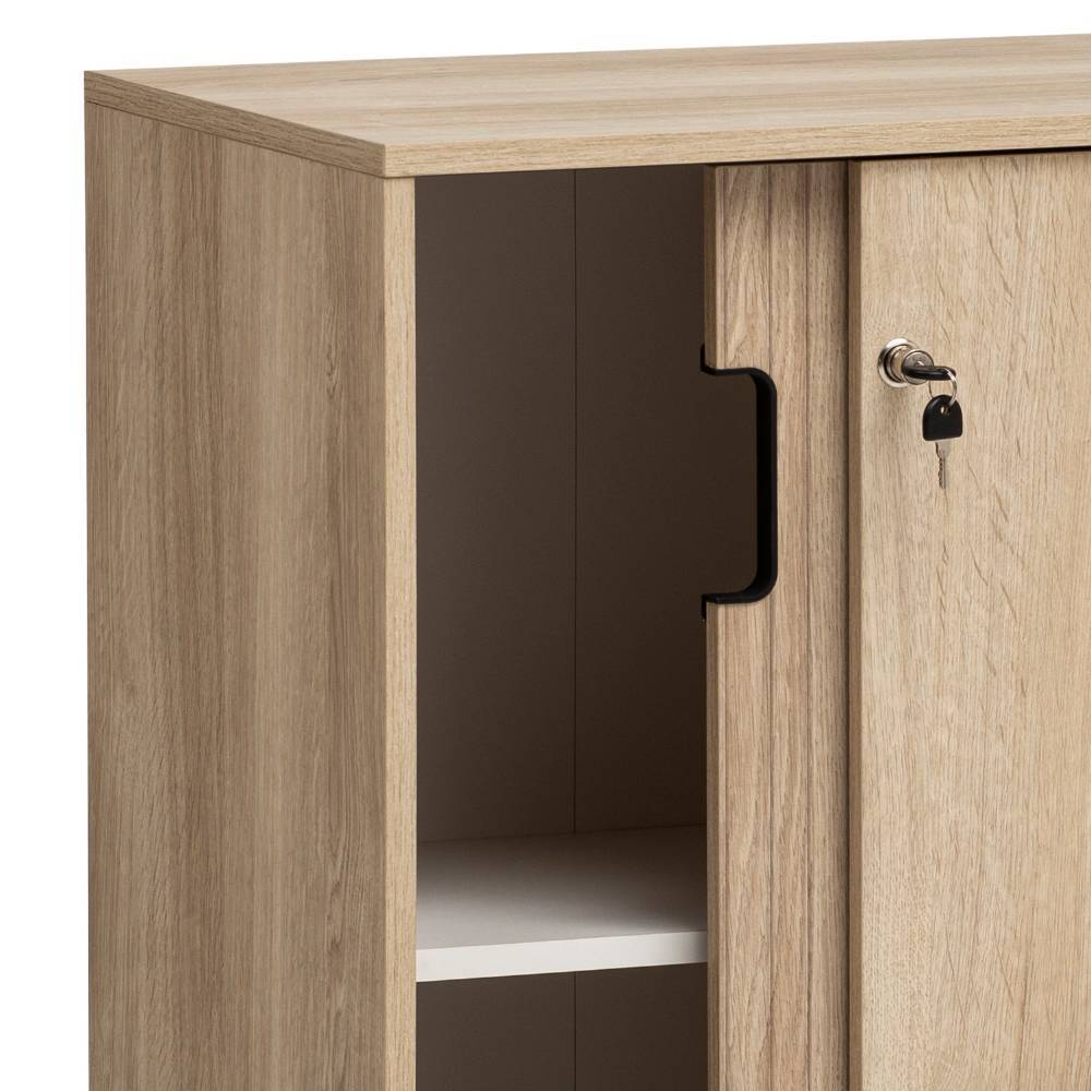 Aktenordnerschrank Rasvanna mit Schiebetüren abschließbar