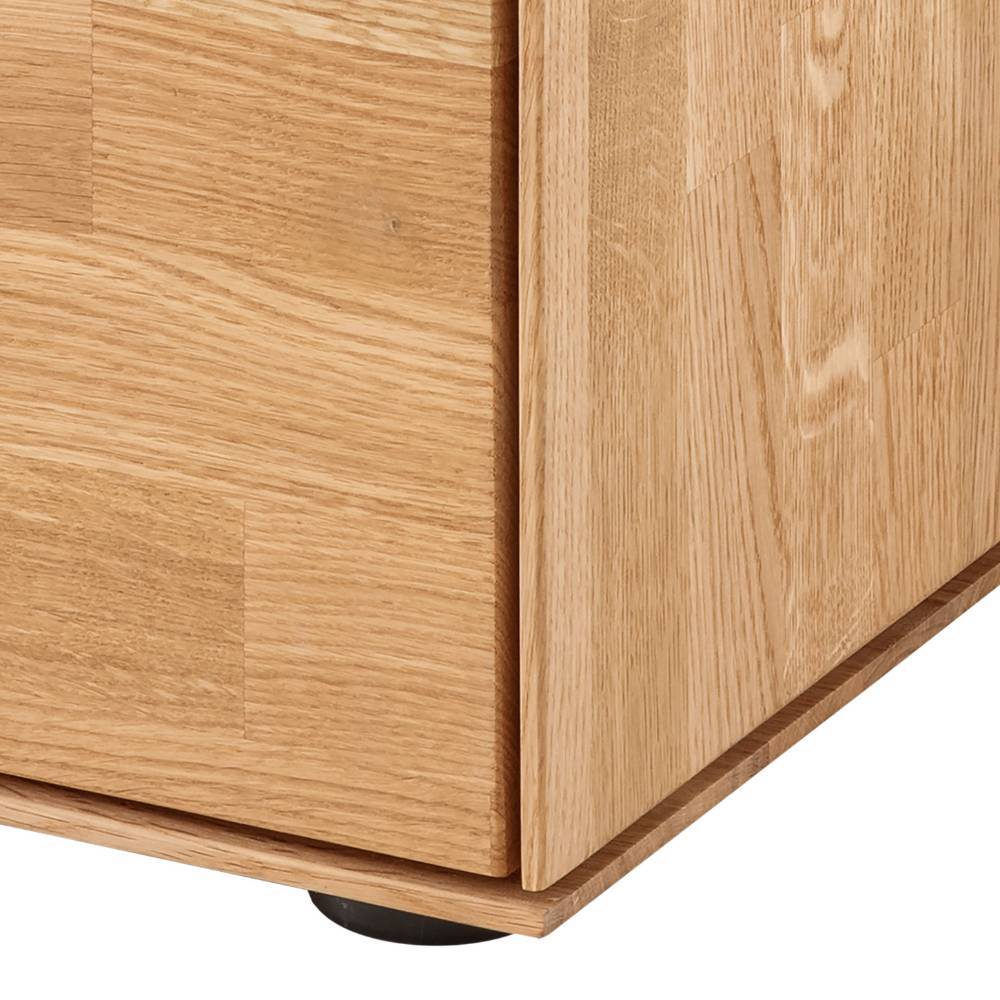 Nachtschrank Argeta mit einer Schublade aus Wildeiche Massivholz